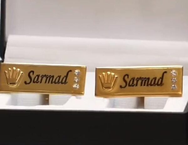 Customized Engraved Rolex Cufflinks - Image 2