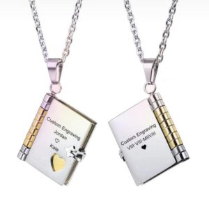 Customized book locket
