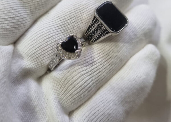 Turkish Stainless Steel Couple Rings - Image 4