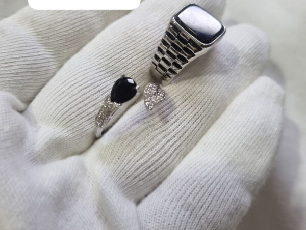 Turkish Stainless Steel Couple Rings - Image 6