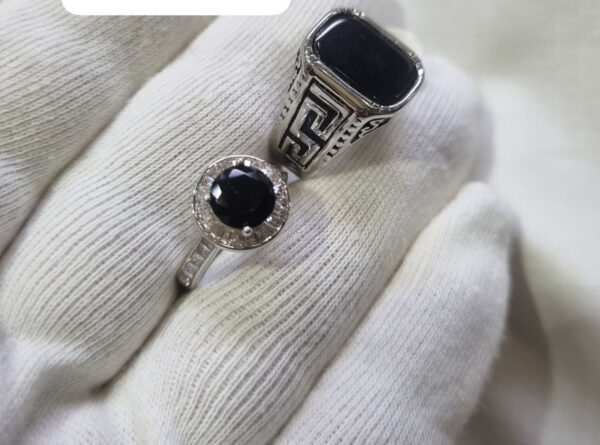Turkish Stainless Steel Couple Rings - Image 9