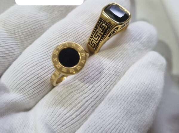 Turkish Stainless Steel Couple Rings - Image 2